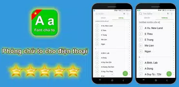 Phông chữ lớn - Chữ to - Big font 2019