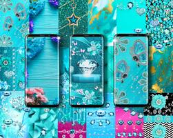 Turquoise diamonds wallpapers スクリーンショット 1
