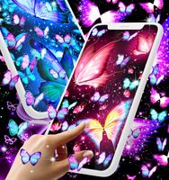 Neon butterfly glow wallpapers syot layar 2