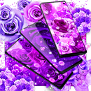 Purple rose live wallpaper APK