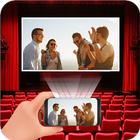 HD Video Projector Simulator – Cinema Screen Video icône