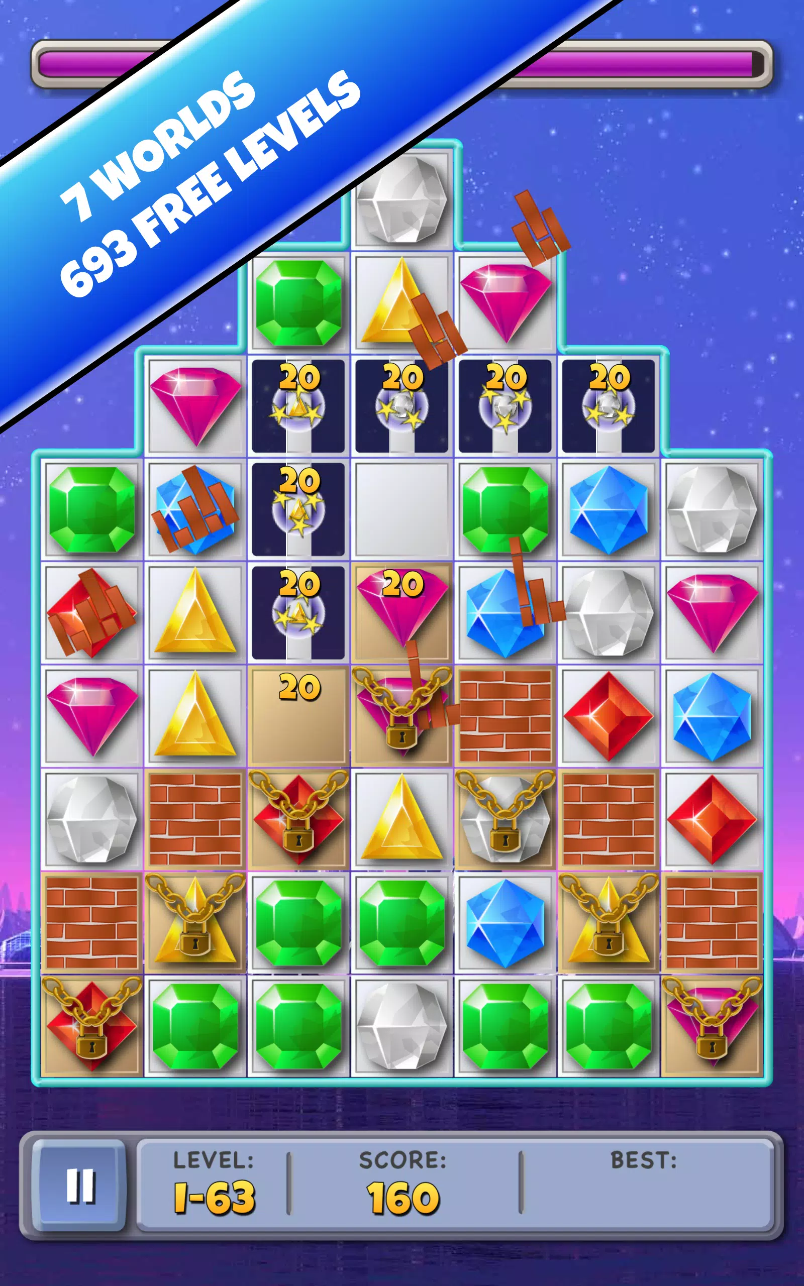 1001 Jewel nights - Match 3 Pu para Android - Download