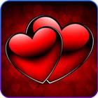 Love heart Gifs images 4K, Romantic hearts 3D icône