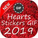 Coeurs stickers GIF APK