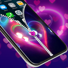 Heart Zipper Lock Screen simgesi