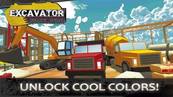 Heavy Excavator Simulator Affiche