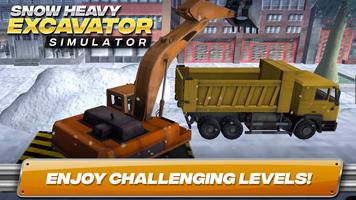 Snow Heavy Excavator Simulator captura de pantalla 2