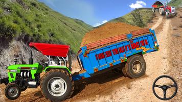 Real Tractor Trolley Sim Game imagem de tela 1