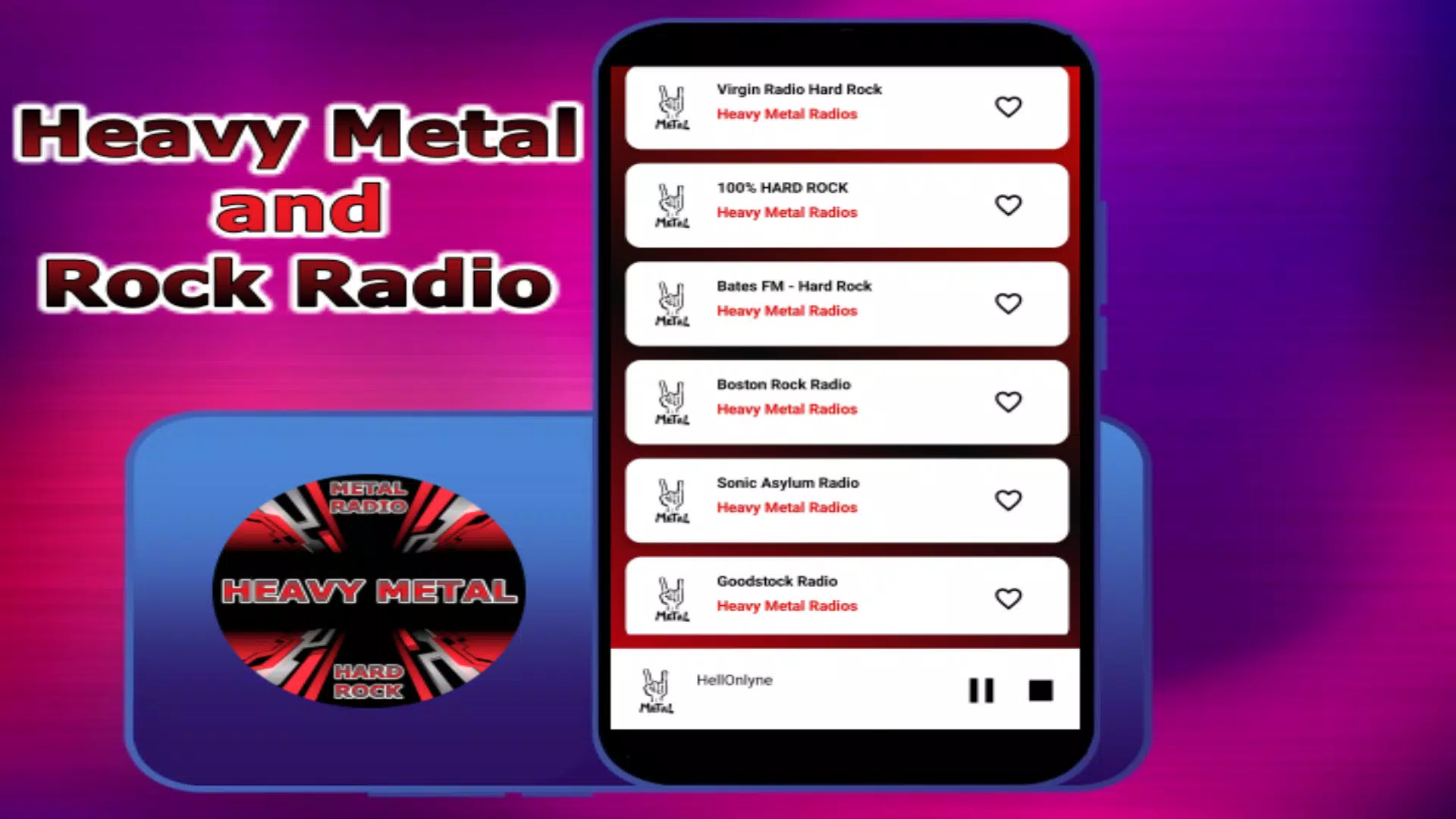 Скачать Heavy Metal Rock Radio APK для Android
