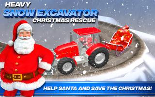 Heavy Snow Excavator  Christmas Rescue screenshot 3