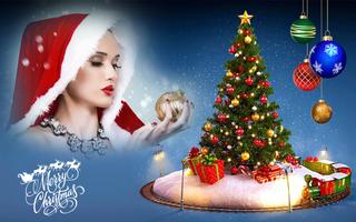 Christmas photo frame & photo blender app, editor الملصق