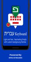 Hebrew English Keyboard Plakat