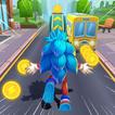 Hedgehog 3D Blue Run