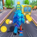 Hedgehog 3D Blue Run APK