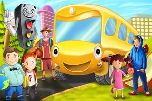 Bus Story for Kids 4-6 years پوسٹر
