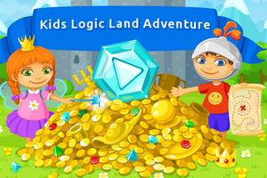 Kids Logic Land Adventure 5-8 الملصق