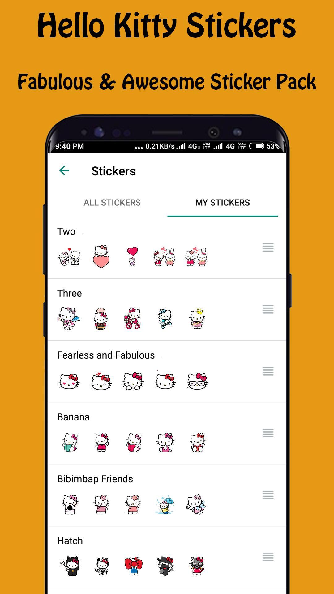 Hello Kitty Stickers For Whatsapp Wastickerapps For Android