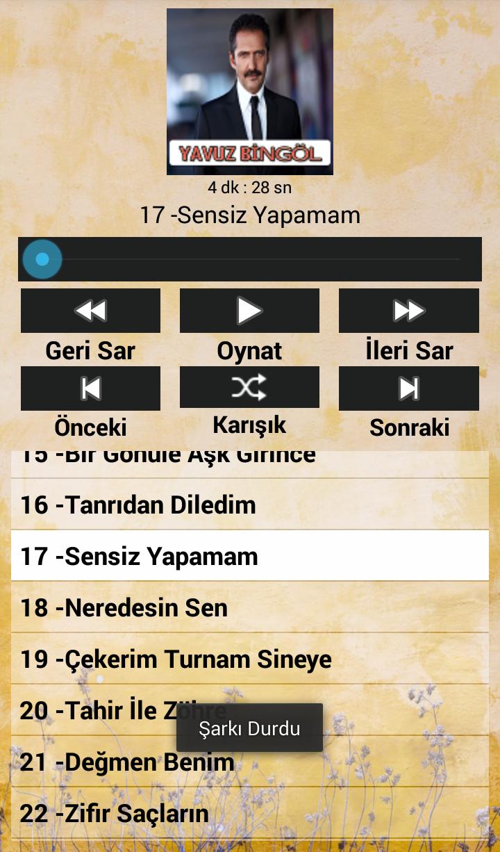 Yavuz Bingol Turkuleri Internetsiz 40 Turku For Android Apk Download