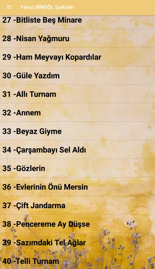 Yavuz Bingöl Türküleri İnternetsiz ( 40 Türkü ) APK for Android Download