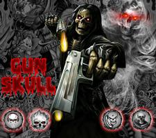 3D Hell Devil Death Gun Skull Theme تصوير الشاشة 1