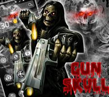 3D Hell Devil Death Gun Skull Theme تصوير الشاشة 2
