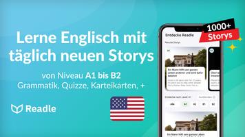 Englisch lernen mit Readle Plakat