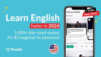 Learn English: Daily Readle Affiche