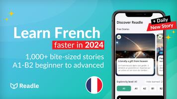 Learn French: News by Readle โปสเตอร์