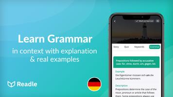 Learn German: The Daily Readle syot layar 3