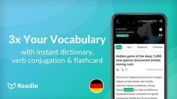 Learn German: The Daily Readle syot layar 1