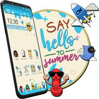 Hi ! ! ! Summer Launcher Theme ikona