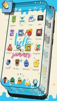 Hi ! ! ! Summer Launcher Theme скриншот 1