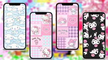 Hello Cute Kitty Wallpaper スクリーンショット 3