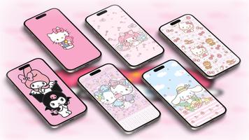 Hello Cute Kitty Wallpaper スクリーンショット 2