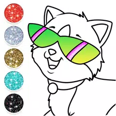 Baixar Cute Kitty Coloring Glitter XAPK