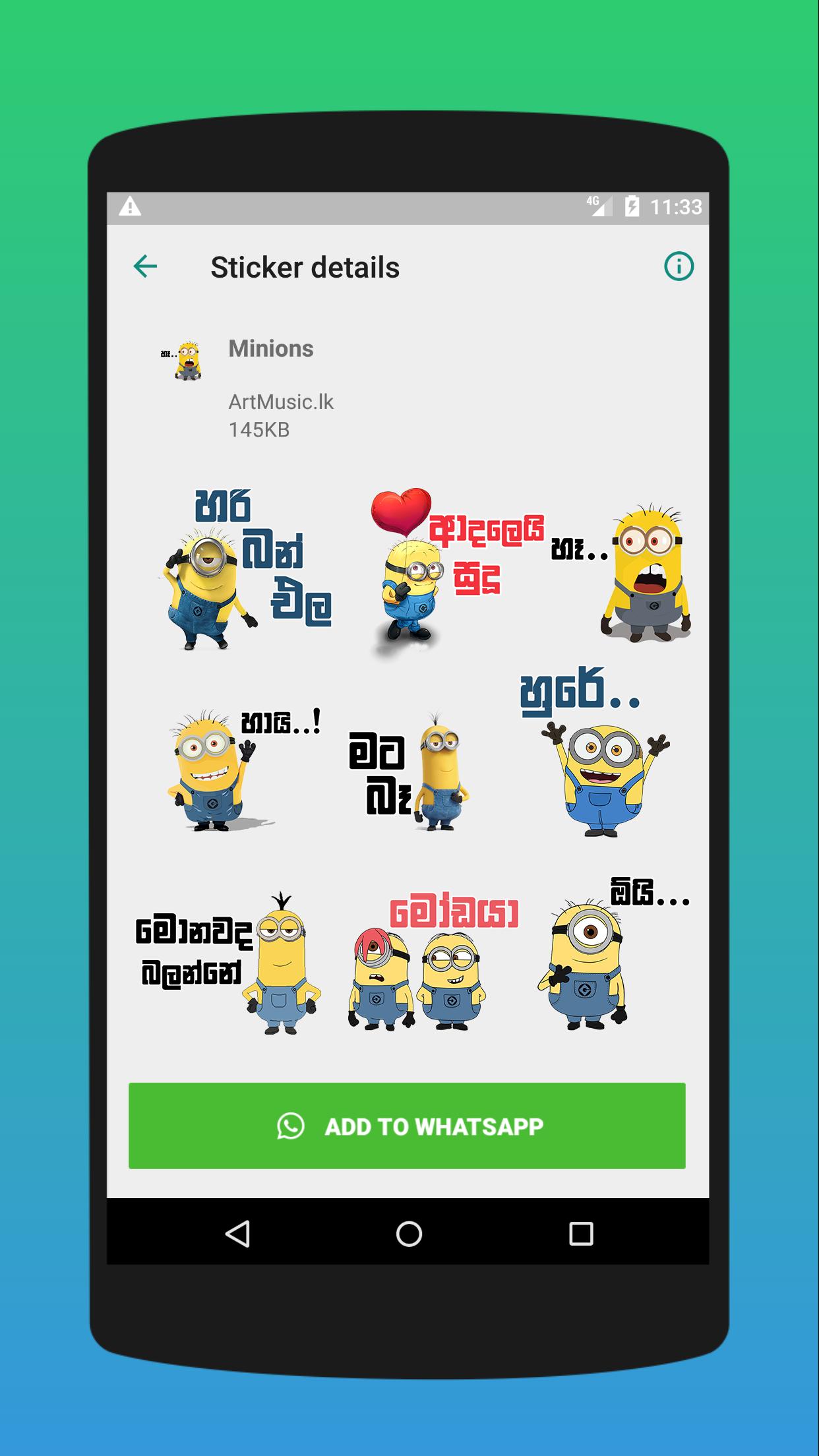 Hello Sinhala Stickers Wastickerapps Whatsapp For Android