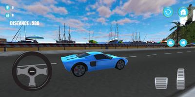 پوستر City Car Drifting
