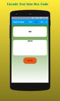 Hex to Text : Encoder Decoder imagem de tela 1