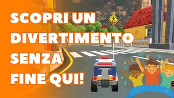 Poster Guida di auto giocattolo
