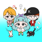 K-Pop Webtoon Character Mini ikon