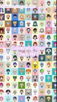 K-Pop Webtoon Character Mini penulis hantaran