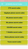 All Mobile Secret Codes capture d'écran 1