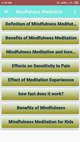 Mindfulness Meditation Affiche