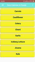 Zero Calories in Foods Screenshot 1