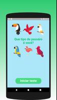Que tipo de passáro é você? Cartaz