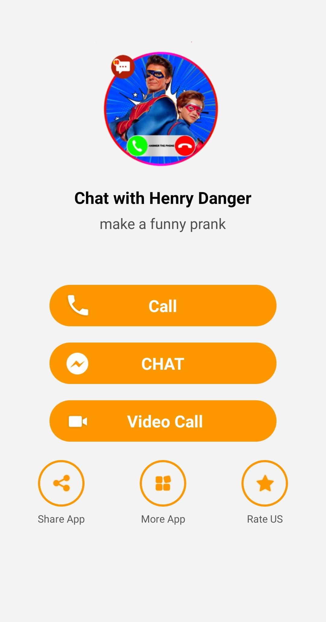 Call Henry chat with captain danger (Simulation) APK pour Android  Télécharger