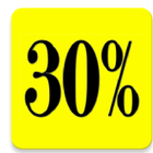 30% app icône