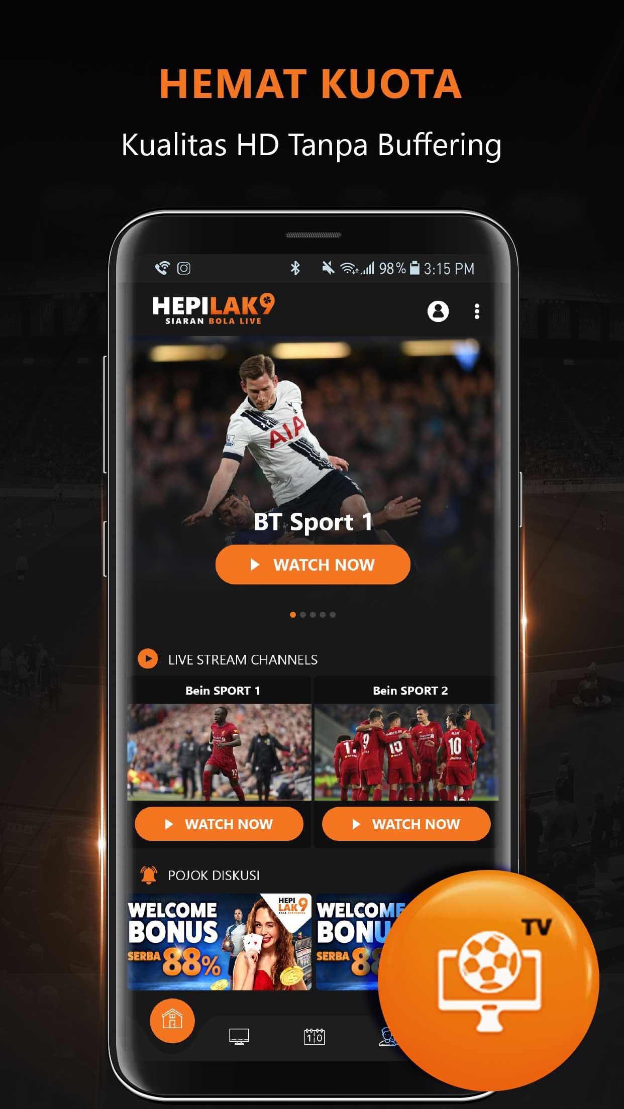 Aplikasi Hepilak9 Siaran Bola Live安卓版应用APK下载