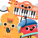 Guitar & Drum: Music & Run Zeichen