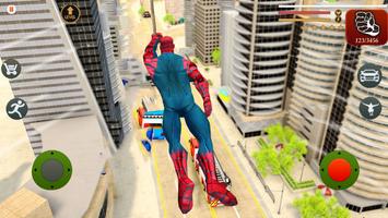 Spiderman Miami Corde Hero World City Gangster Affiche